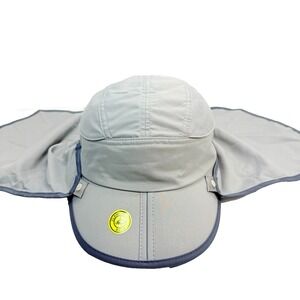 Sunday Afternoons Sun Guide Cap S/M Gray UV Protection Hat Neck Flap Hiking Fish